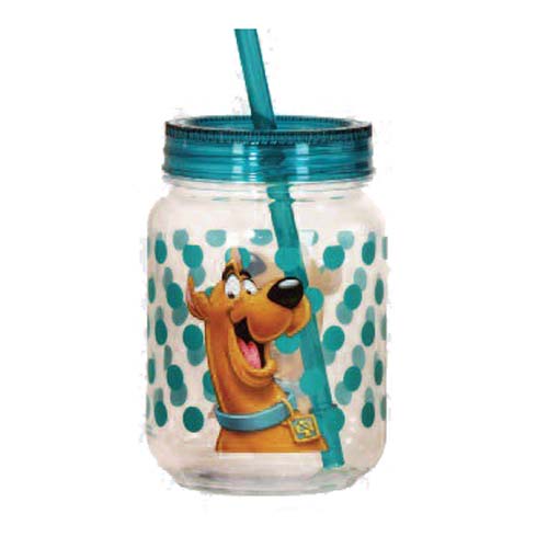 Scooby-Doo Acrylic 18 oz. Mason-Style Jar with Lid